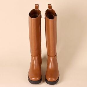 Faux Leather Boots